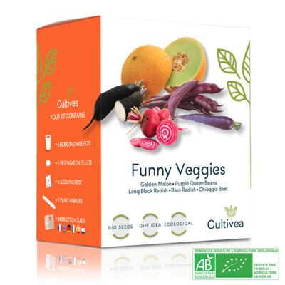 Mini Kit Ready to Grow Unusual Organic Vegetables *