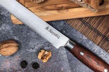 Couteau à pain Sayuto Pakka X50 20cm 4
