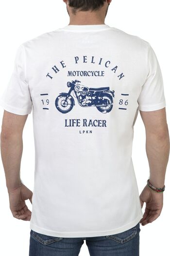 T-shirt Life Racer blanc 2