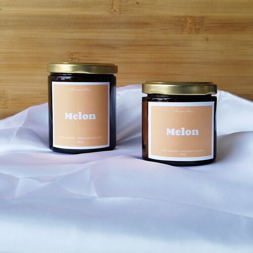 Bougie artisanale parfum melon