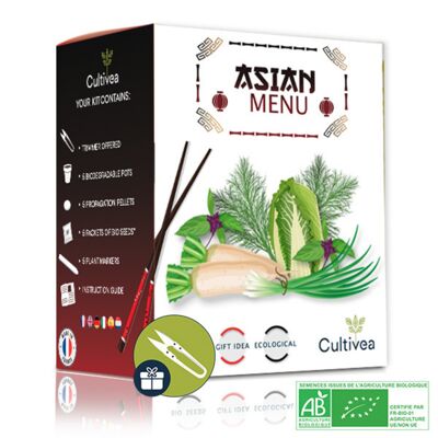 Mini Kit Prêt à Pousser - Saveurs du Monde - Menu Asiatique BIO*