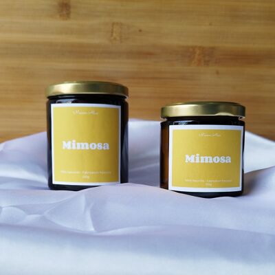 Mimosa scented vegetable candle