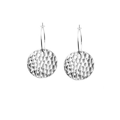 Large silver plated Syracuse earrings