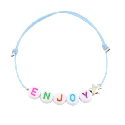Customizable rainbow star bracelet
