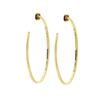 Bamboo large hoops