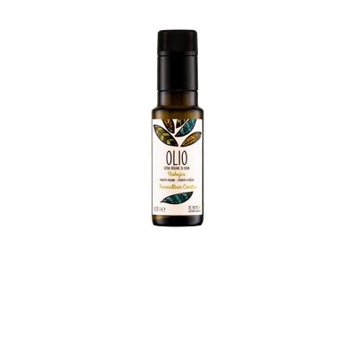 BOTTIGLIA 100 ML  OLIO EXTRA VERGINE D'OLIVA BIOLOGICO "MONOCULTIVAR CORATINA"