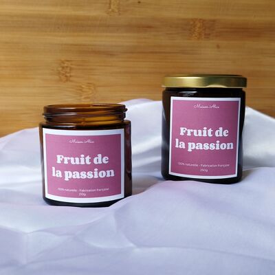 Bougie végétale parfumée fruit de la passion