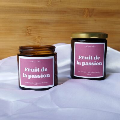 Passion fruit scented vegetable candle