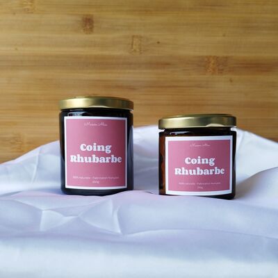 Quince & rhubarb natural ambiance candle