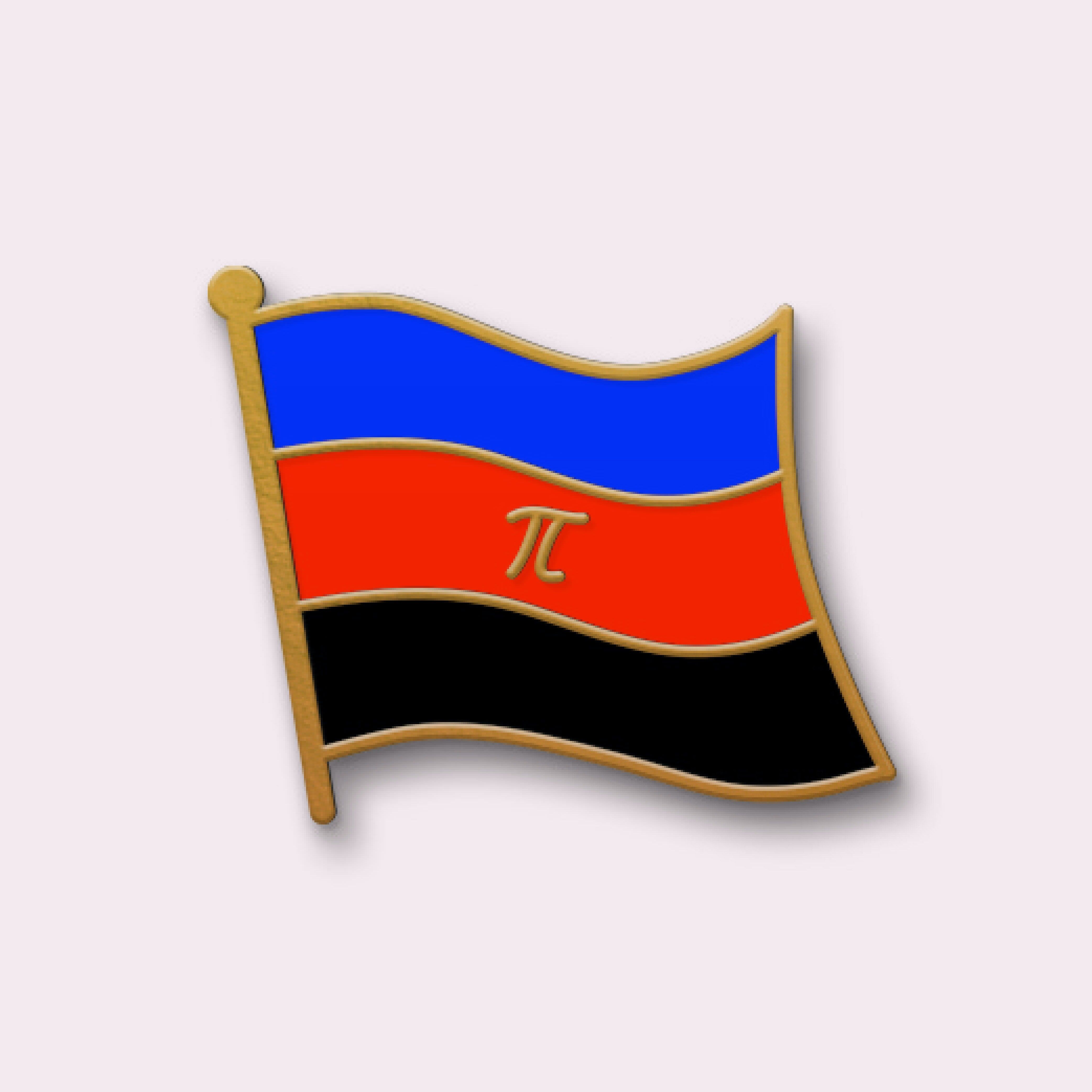 10 Spille - Bandiera poliamorosa - Spille LGBT - Collezione "The Flags".