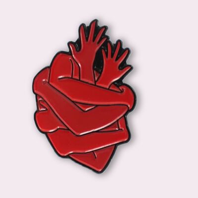Pack of 10 Pins - Cuddly Heart Pins