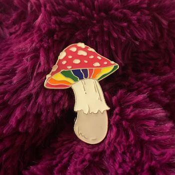 10 Pin's - Mushroom LGBT - Pins LGBT Champignon - Collection "Les Assumé•e•s" 2