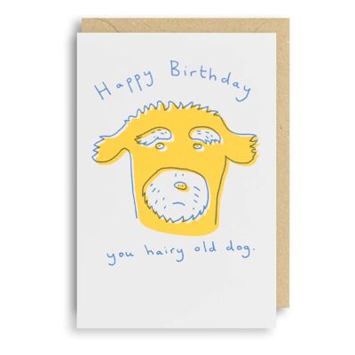 OLD DOG Birthday Card