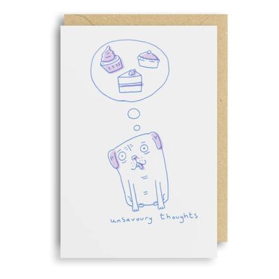 Unappetitliche Gedanken-Geburtstagskarte