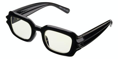 Computer Glasses - Screen Glasses - THE GOTHIC ACCOUNTANT BLUESHIELDS - Black