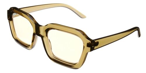 Computer Glasses - Screen Glasses - BASE RUNNER BLUESHIELDS - Clear Brown