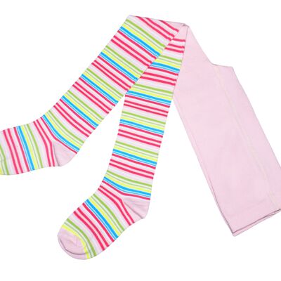 Collants pour enfants >>Rayures colorées<<