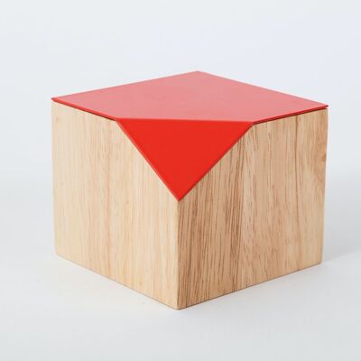 Caja de almacenamiento recortada - Rojo