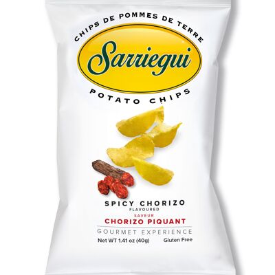 SARRIEGUI POTATO CHIPS 40 G SPICY CHORIZO