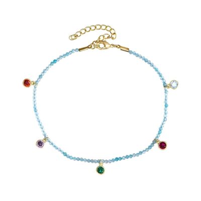 Amazonite Gold Anklet