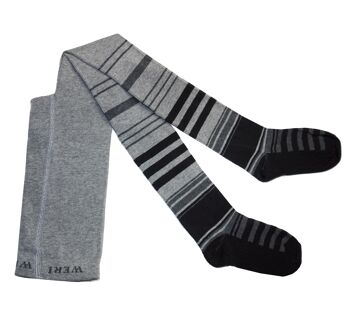 Collants pour enfants >>Gris Stripes<<