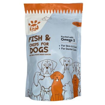 Friandises Fish and Chips pour chiens et chats 1