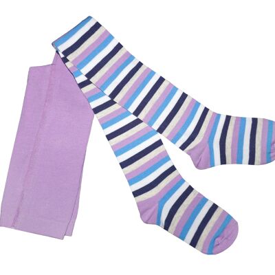 Tights for  children >>Lilac Stripes<<