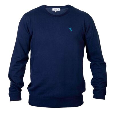Navy blue sweater Pelican blue