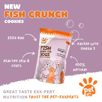 Biscuit Fish Crunch pour chats et chiens - biscuits à la peau de poisson pour animaux de compagnie 3