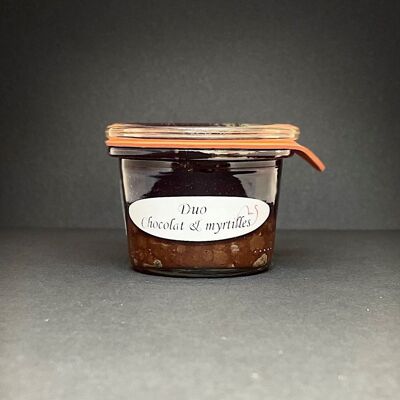 Chocolate & Blueberry Duo Dessert - individual dessert - 70g