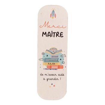 Marque pages aquarel dessins livres - Merci