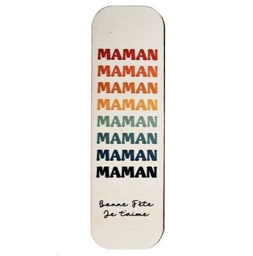 Marque-pages coloré "Bonne Fête maman"