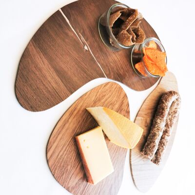 Wooden PALET presentation plates - sold by 3