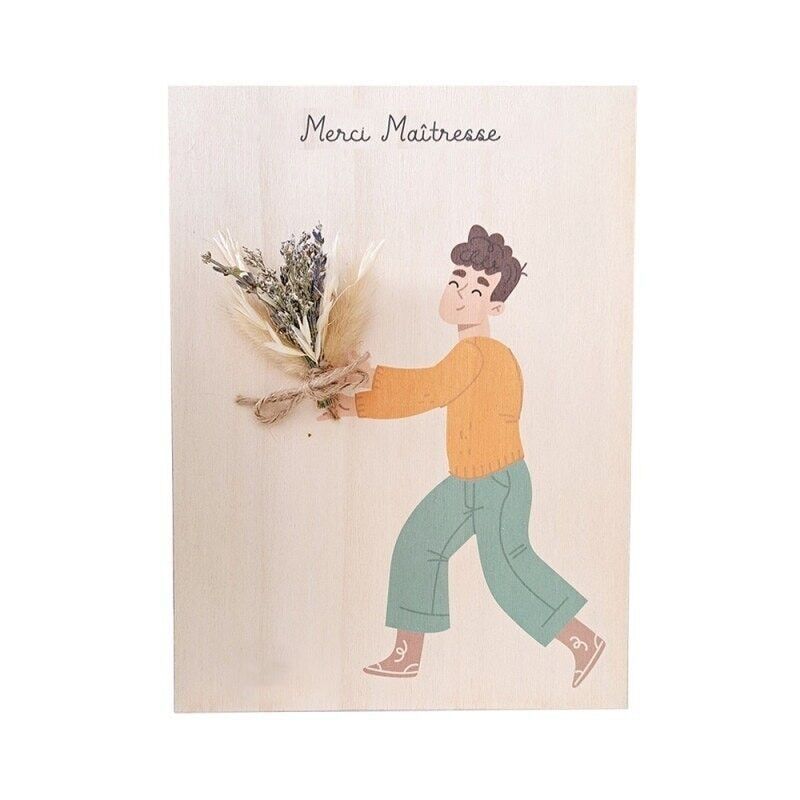 Colorata decorazione bouquet di fiori "Grazie..." per ragazzi