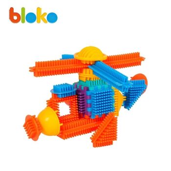 Coffret 60 Bloko + 2 Figurines 3D Jungle - Jeu de Construction - Dès 12 mois - 503717 3