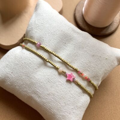 Andreas bracelet 2 turns - Olive