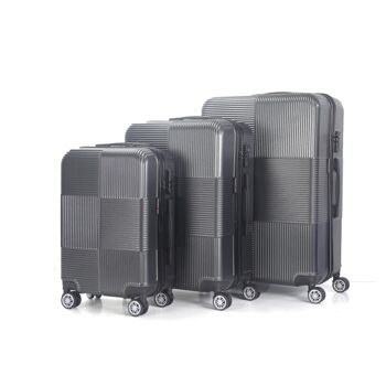 Set de 3 valises 4 roues Polycarbonate Rigide - Swansea - SuperFly (Anthracite) 2