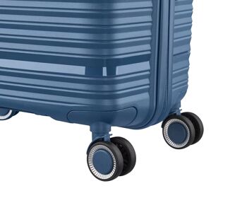 Set de 3 valises 4 roues Polypropylene ULTRA RESISTANT - Bristol - SuperFly (Bleu givré) 2