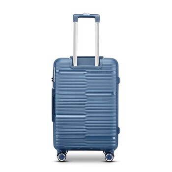Set de 3 valises 4 roues Polypropylene ULTRA RESISTANT - Bristol - SuperFly (Bleu givré) 4