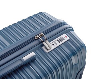 Set de 3 valises 4 roues Polypropylene ULTRA RESISTANT - Bristol - SuperFly (Bleu givré) 7