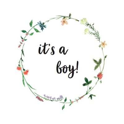 Ansichtkaart It's a Boy