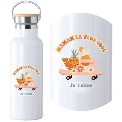 Botella de agua maravillosa blanca