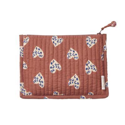 Small Pouch Coeur Sauvage Terracotta