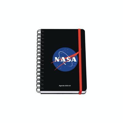 Dohe – Schulkalender – September 2023 bis Juni 2024 – Wochenansicht – Größe 15 x 21 cm (A5) – zweisprachig: Spanisch und Englisch – NASA-Logo