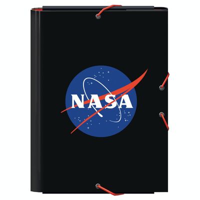 Dohe - Folder with Flaps and Rubber - Size 26,5x35x2 cm (Folio) - NASA LOGO