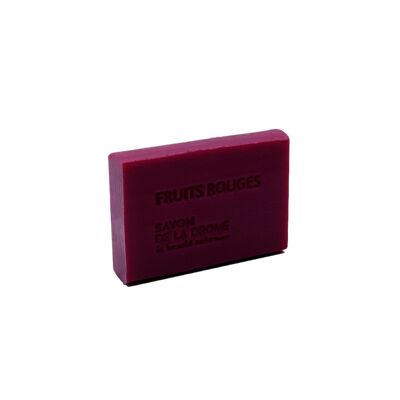 Jabón de manteca de karité con aroma a frutos rojos, envase individual, 100 g