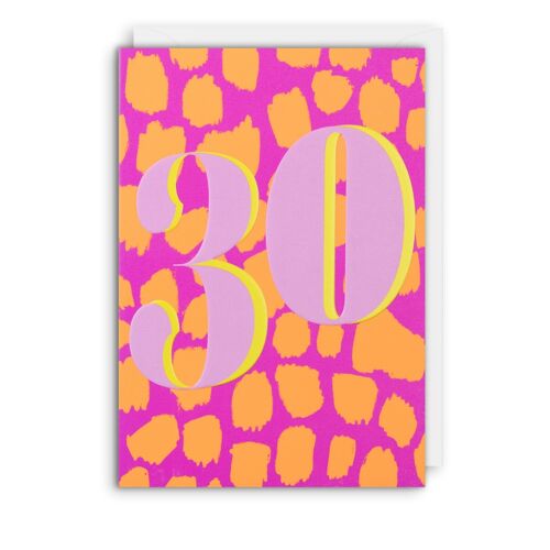 30 Age Birthday Card