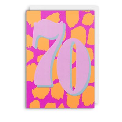 70 Age Birthday Card