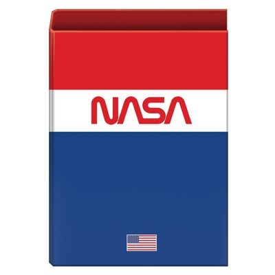 Dohe - Raccoglitore a 4 anelli - Dimensioni 26,4x34x6 cm (Folio) - NASA FLAG