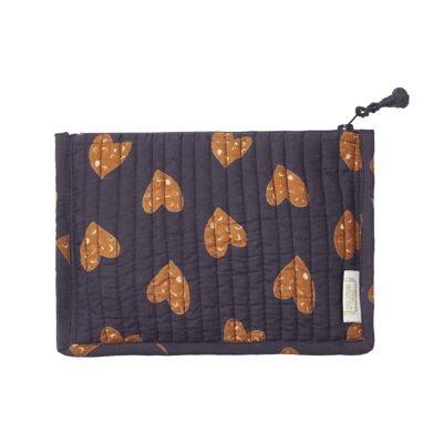Small Pouch Coeur Sauvage Anthracite